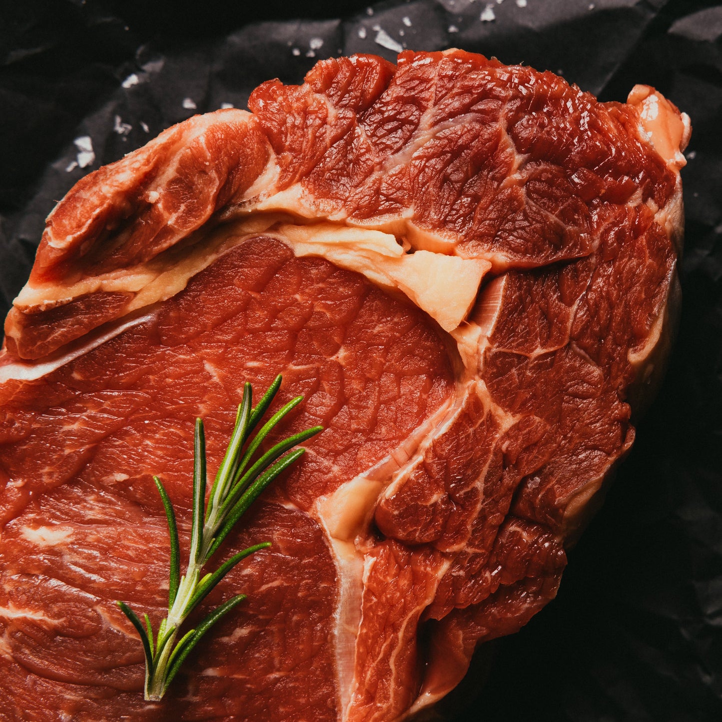 Faserung des regionalen Bio Halal Rib-Eye Steaks
