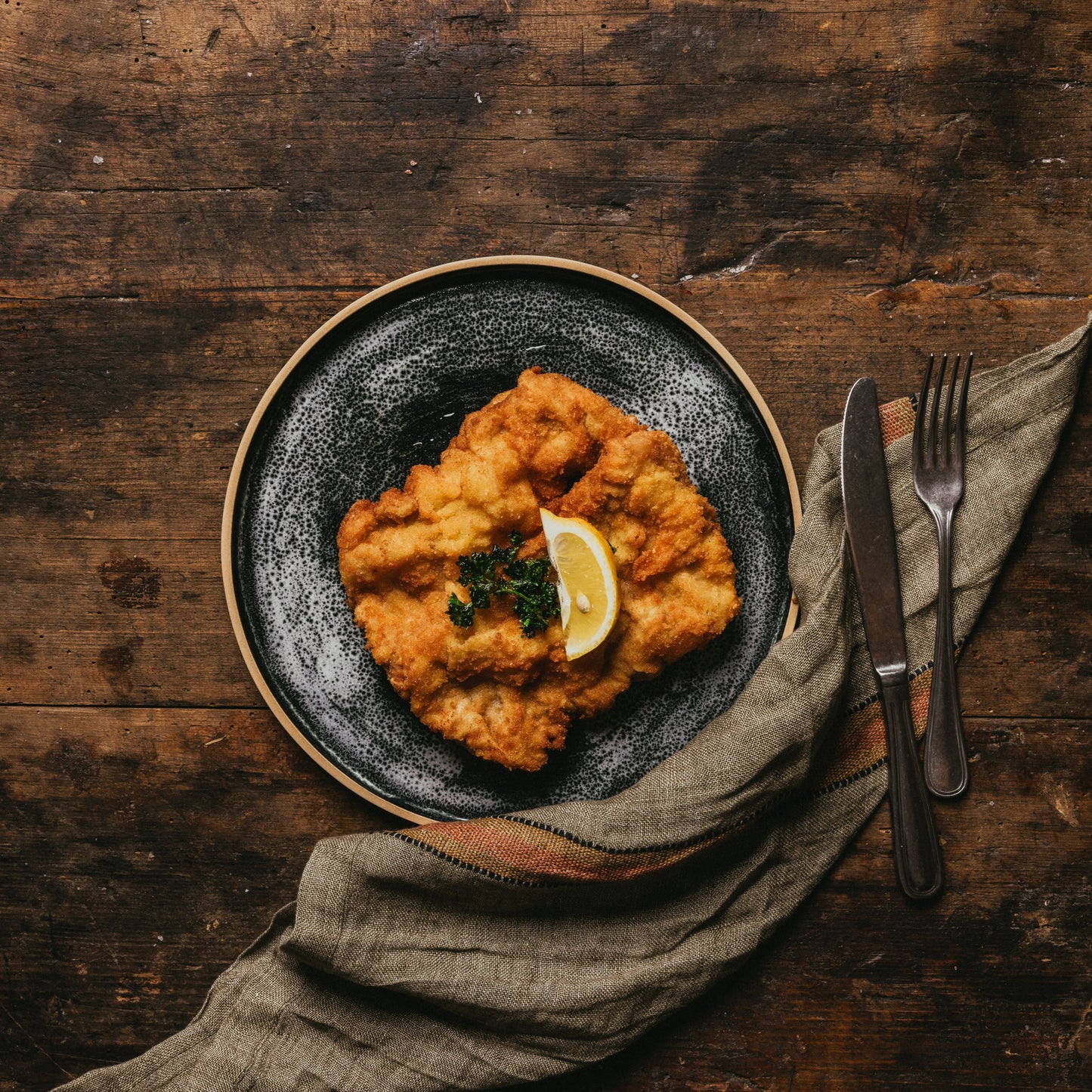 Paniertes Bio Kalbsschnitzel in Premium Qualität (Halal)