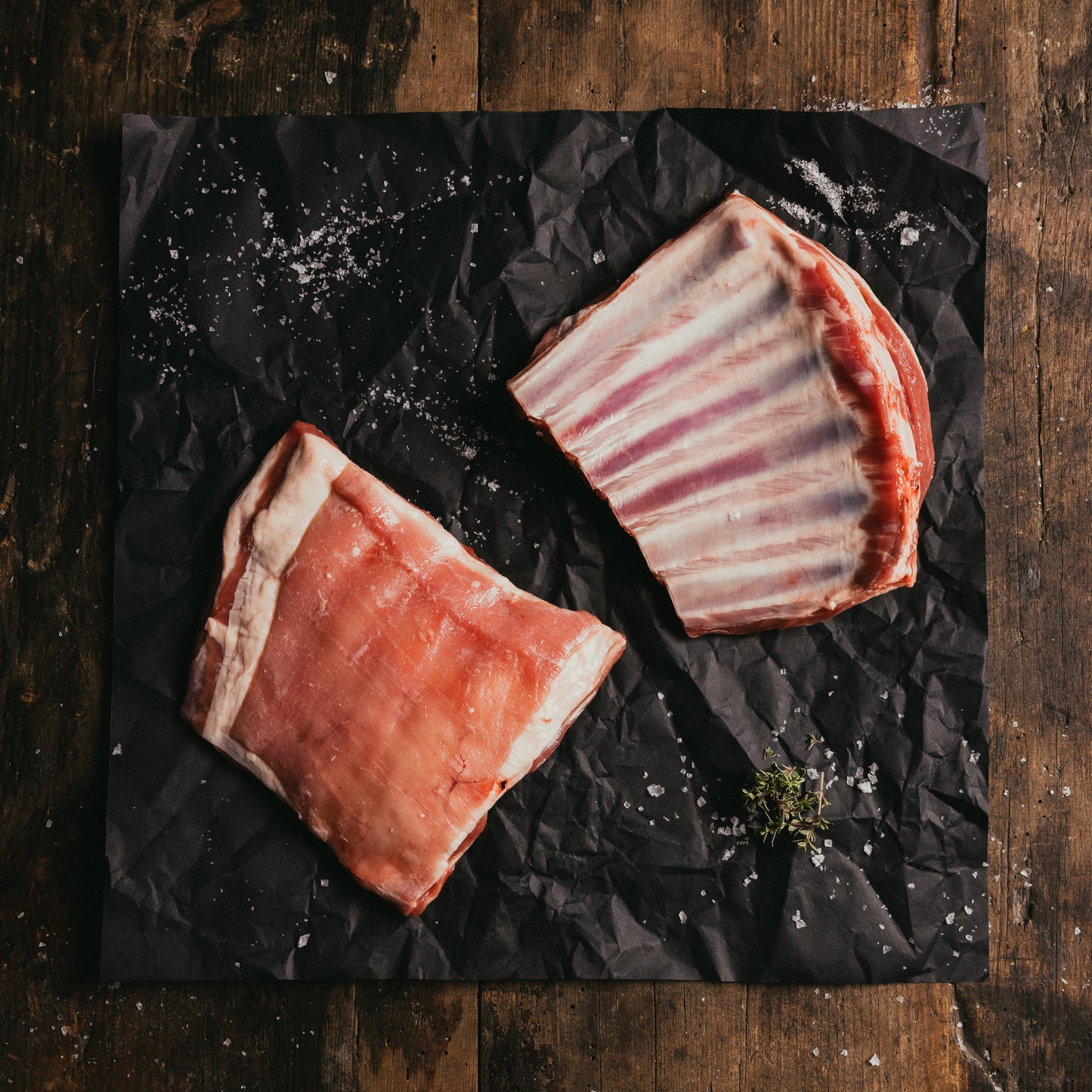 Regionale Bio Halal Lamm Rippchen als Ganzes 